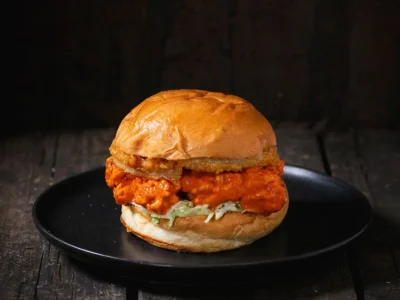 Peri Peri Fried Chicken Burger